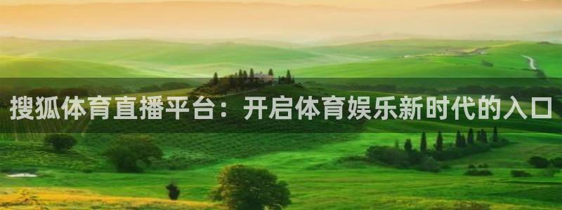 搜狐体育直播平台：开启体育娱乐新时代的入口